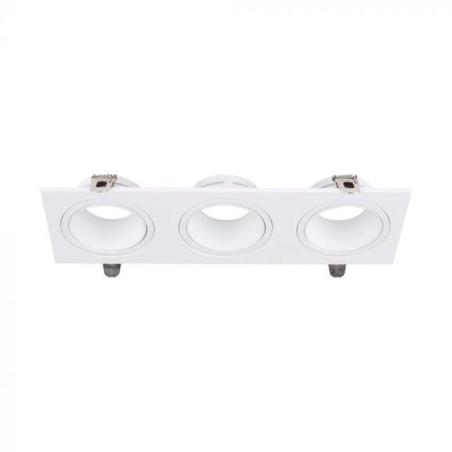 V-TAC Led 3 x GU10 Spot Keret Négyzet Alakú Fehér - 10299