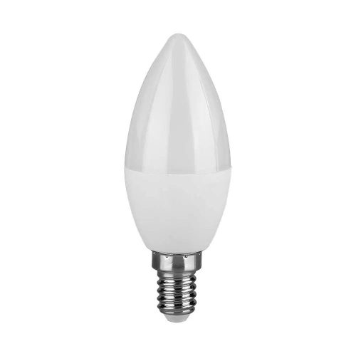 V-TAC LED izzó  E14 C37 5.5W 200° 6400K GYERTYA (SAMSUNG CHIP) - 173