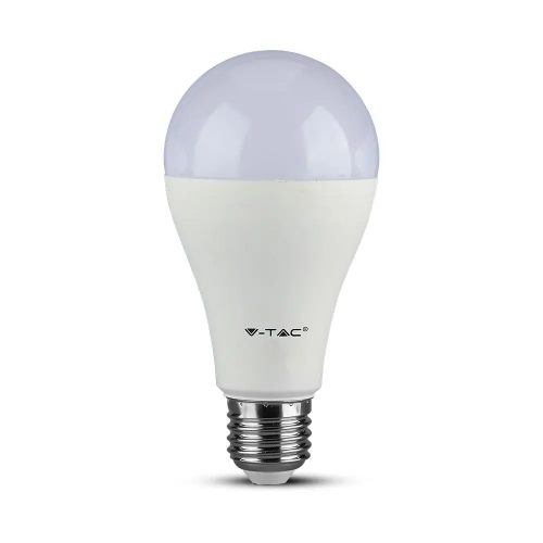 V-TAC LED izzó dimmelhető  E27 A65 17W 200° 3000K gömb (Samsung Chip) - 20188