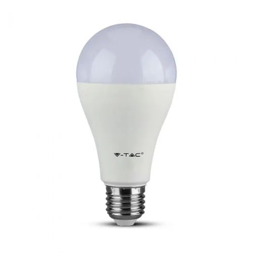 V-TAC LED izzó dimmelhető  E27 A65 17W 200° 6400K gömb (Samsung Chip) - 20190