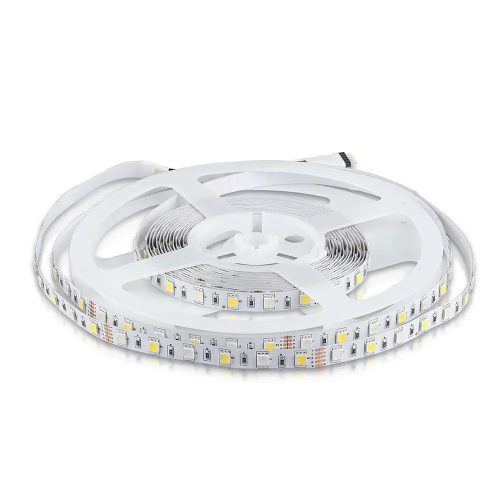 V-TAC LED szalag SMD5050 60LED/M 8W/M 12V IP20 RGB + 4000K - 212552