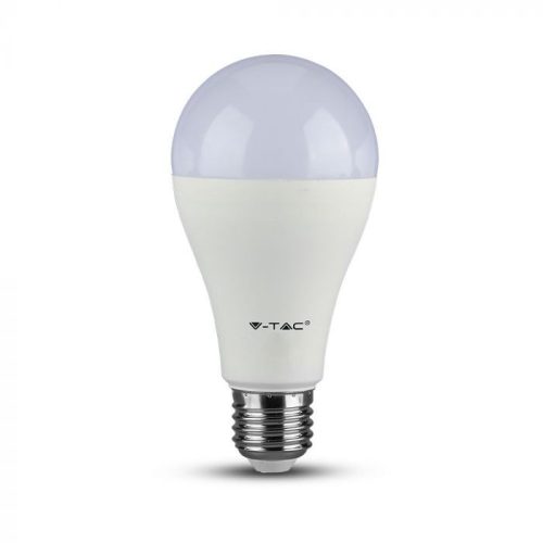 V-TAC LED lámpa E27 A65 15W 200° 2700K gömb - 4453