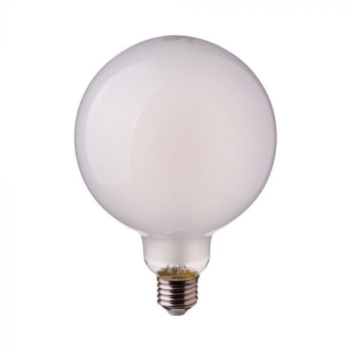 V-TAC Opál LED izzó filament COG  E27 G125 7W 2700K nagygömb - 7189