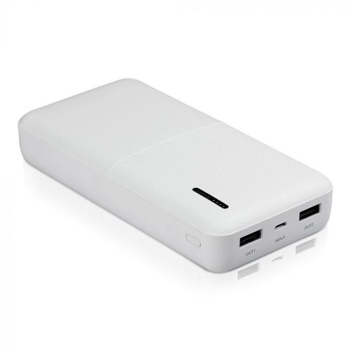 V-TAC Power Bank (hordozható töltő) 20000mAh fehér - 8904