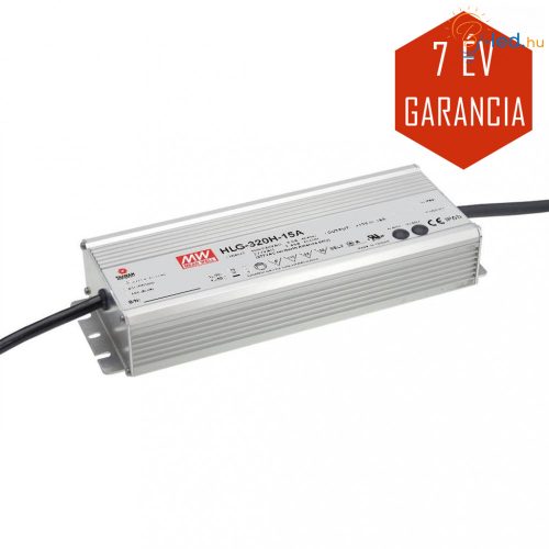 Mean Well LED Fémházas szerelhető tápegység 320W 22A 12V IP65 - HLG-320H-12A