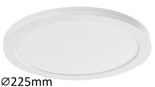 Rábalux Sonnet Ráépíthető és Beépíthető lámpa LED Ø225mm 18W 4000K IP20 fehér RAB1491