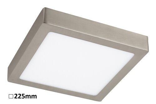 Rábalux Lois Ráépíthető és Beépíthető lámpa LED 225x225mm 18W 3000K IP20 szatin króm RAB2668