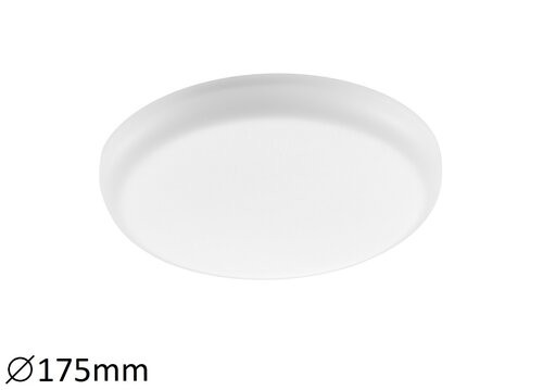 Rábalux Oleg Ráépíthető és Beépíthető lámpa LED Ø175mm 18W 4000K IP65/IP20 fehér RAB5369