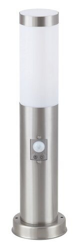 Rábalux Inox torch Kültéri állólámpa E27 1x MAX 25W mozgásérzékelő IP44 szatin króm RAB8267