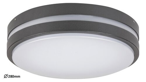 Rábalux Hamburg Kültéri fali lámpa LED 12W 4000K IP44 antracit RAB8848